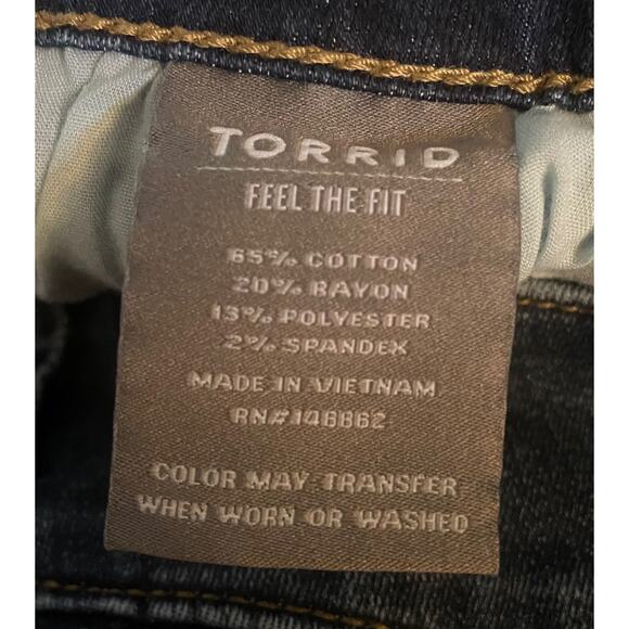 Torrid Women's Crop Jegging Skinny  High-Rise Jeans Size 18 - Picture 8 of 8